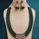 Handcrafted Alloy Metal Glass Bead Necklace